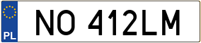 Truck License Plate